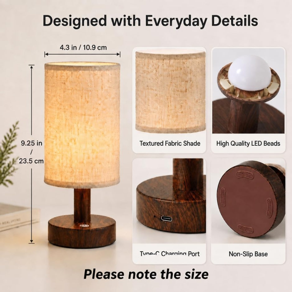 Rechargeable Touch Bedside Lamp