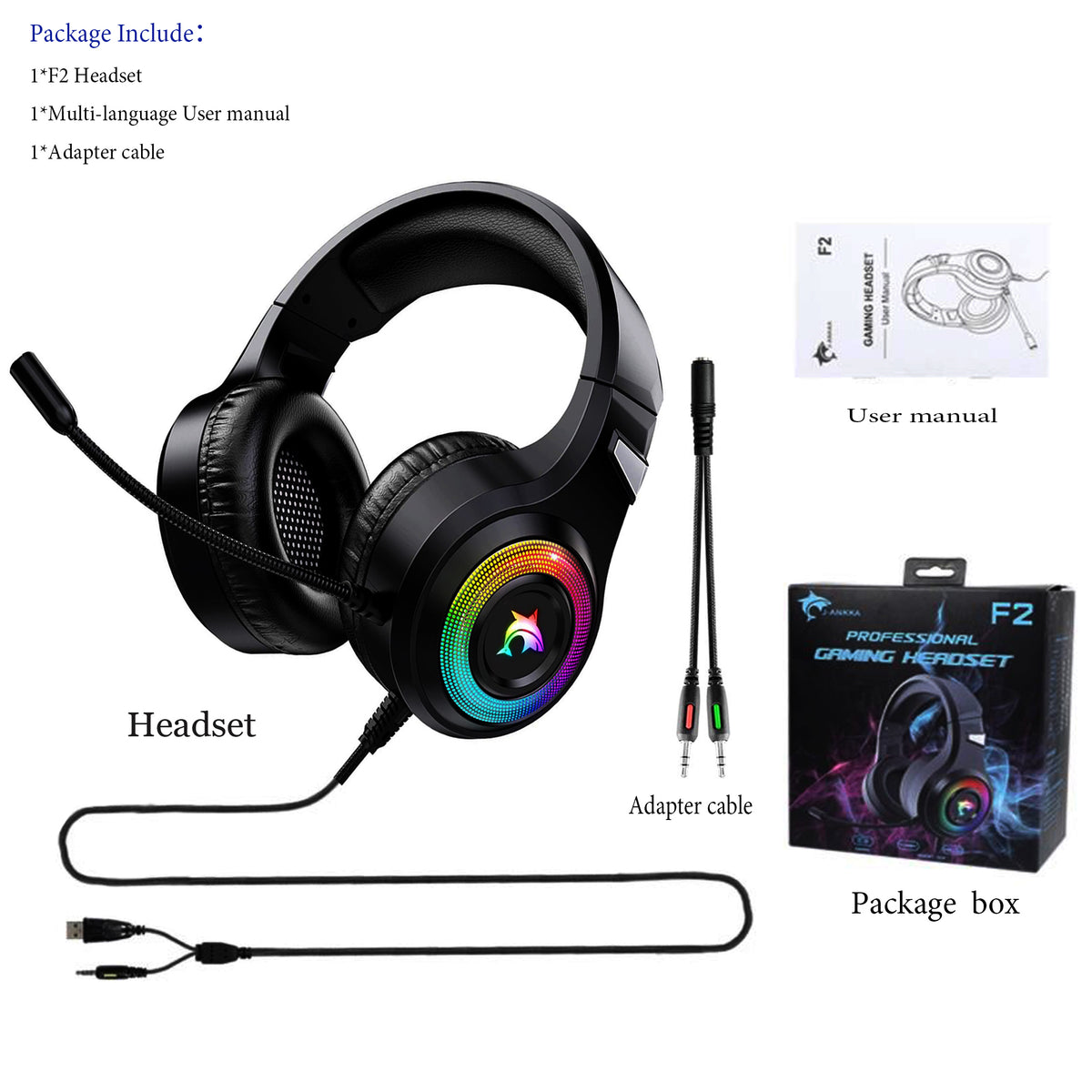 Wired Computer Gaming Headset with Mic