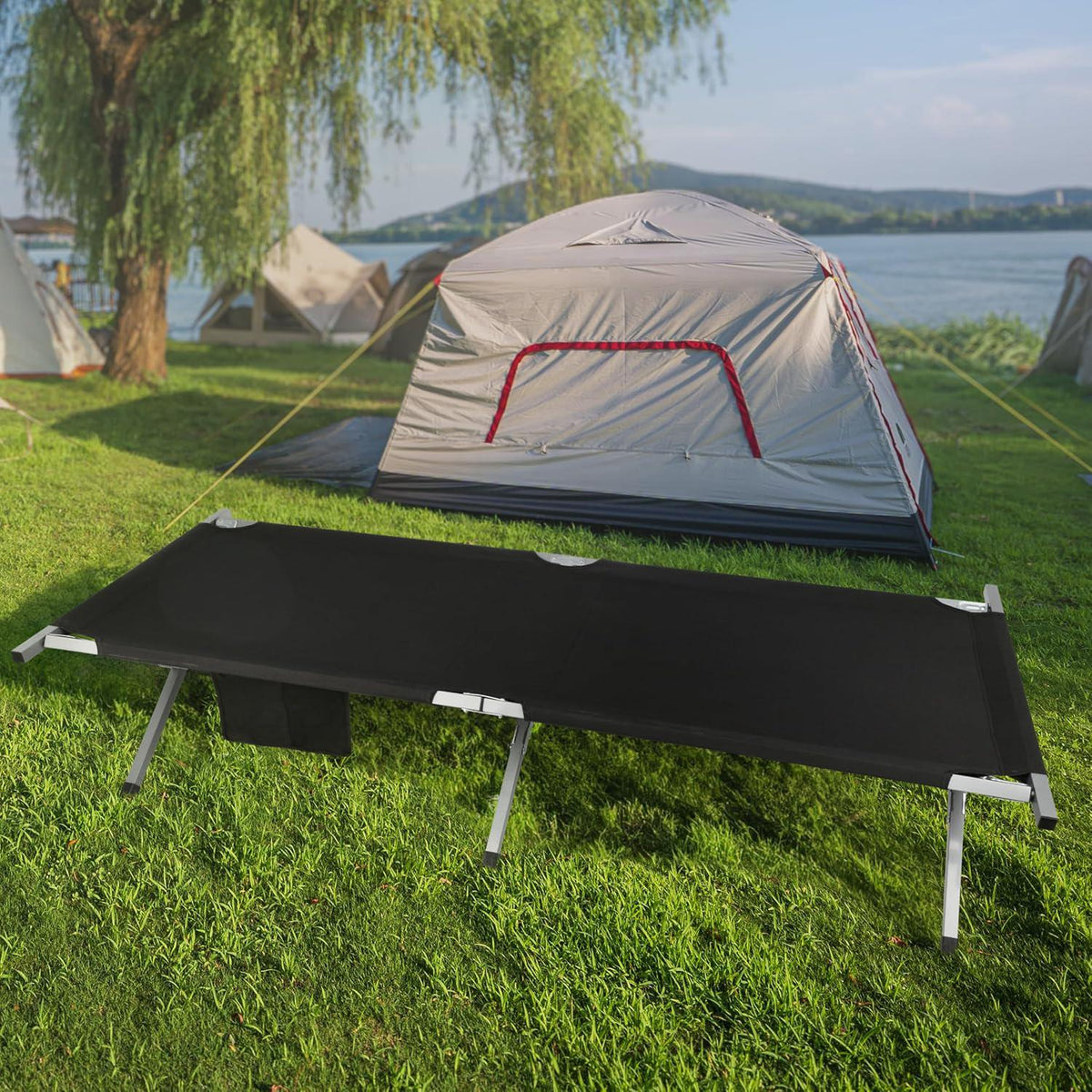 Foldable Camping Cot with Carry Bag