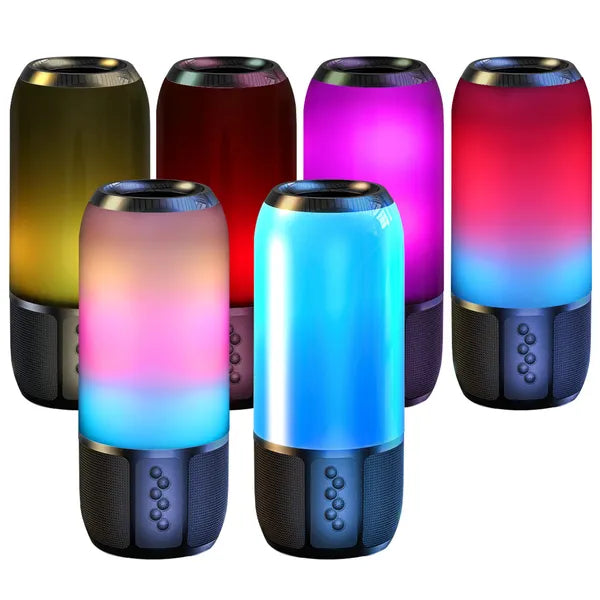 Portable Bluetooth Speaker with Color-Changing Lights