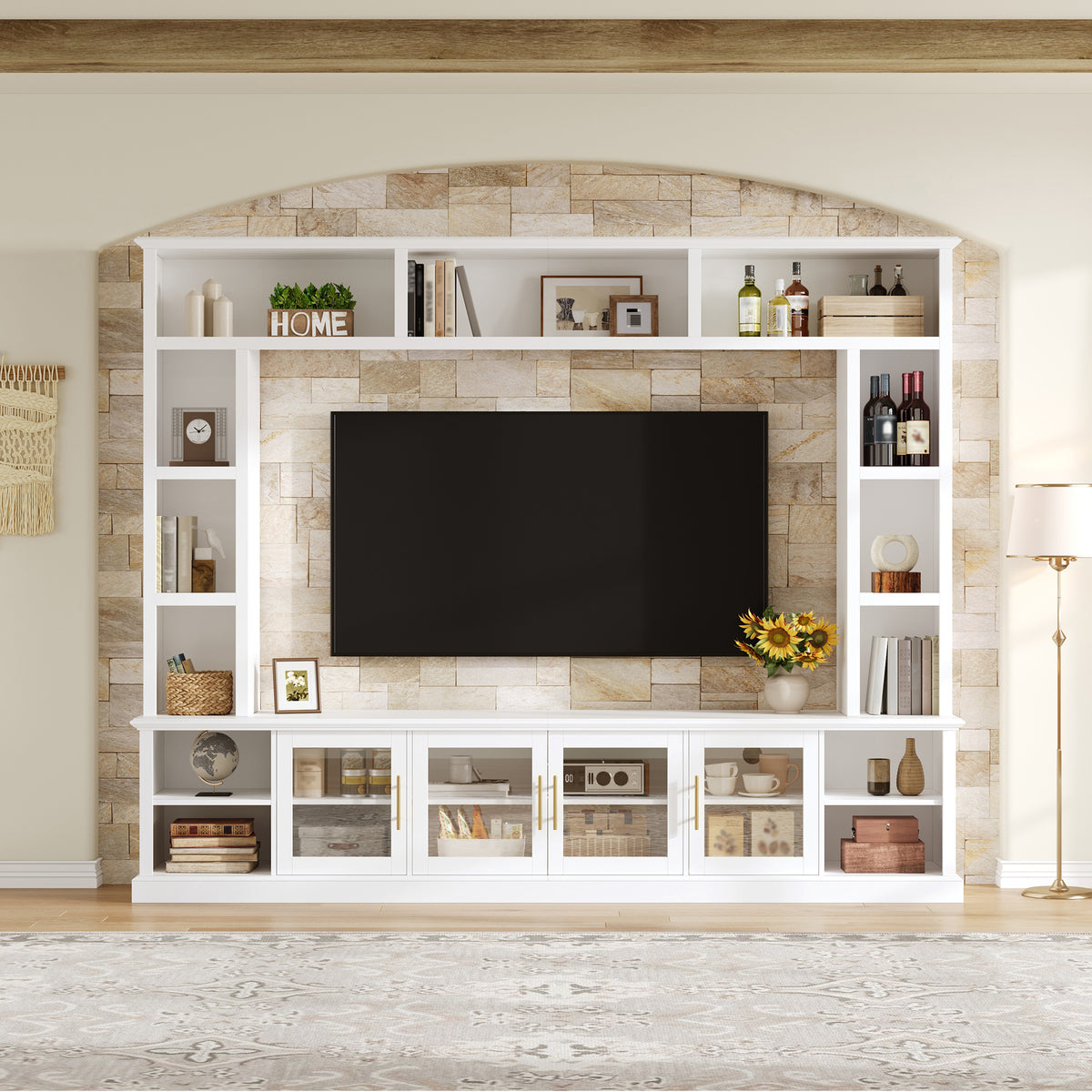 Entertainment Center Wall Unit for TVs up to 80 in.