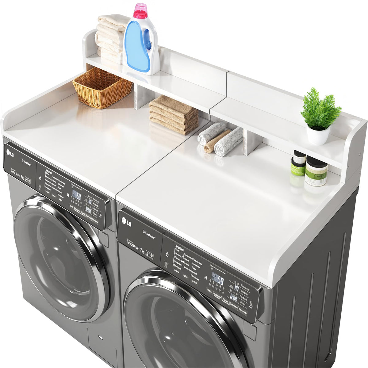 54 in. Washer and Dryer Countertop Shelf