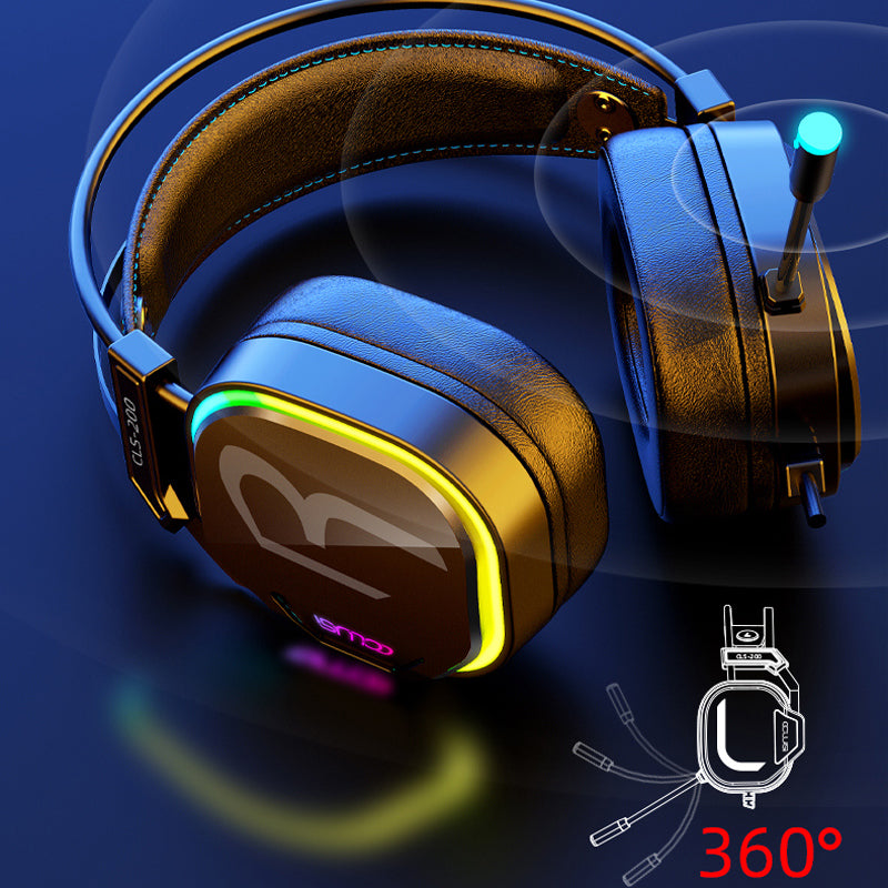 50mm RGB Wired Gaming Headset with Microphone