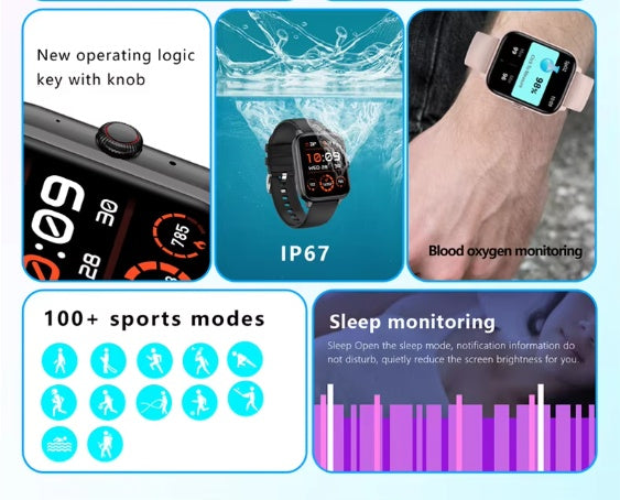 1.83 in. Bluetooth Calling Fitness Smartwatch