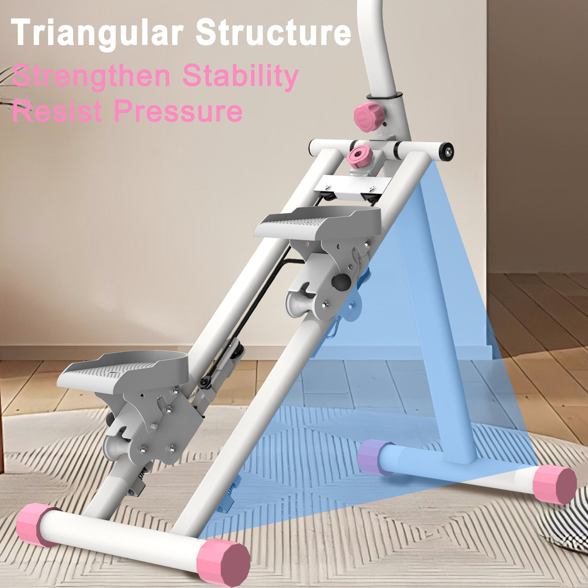 Pink Vertical Climber Stair Stepper for Home